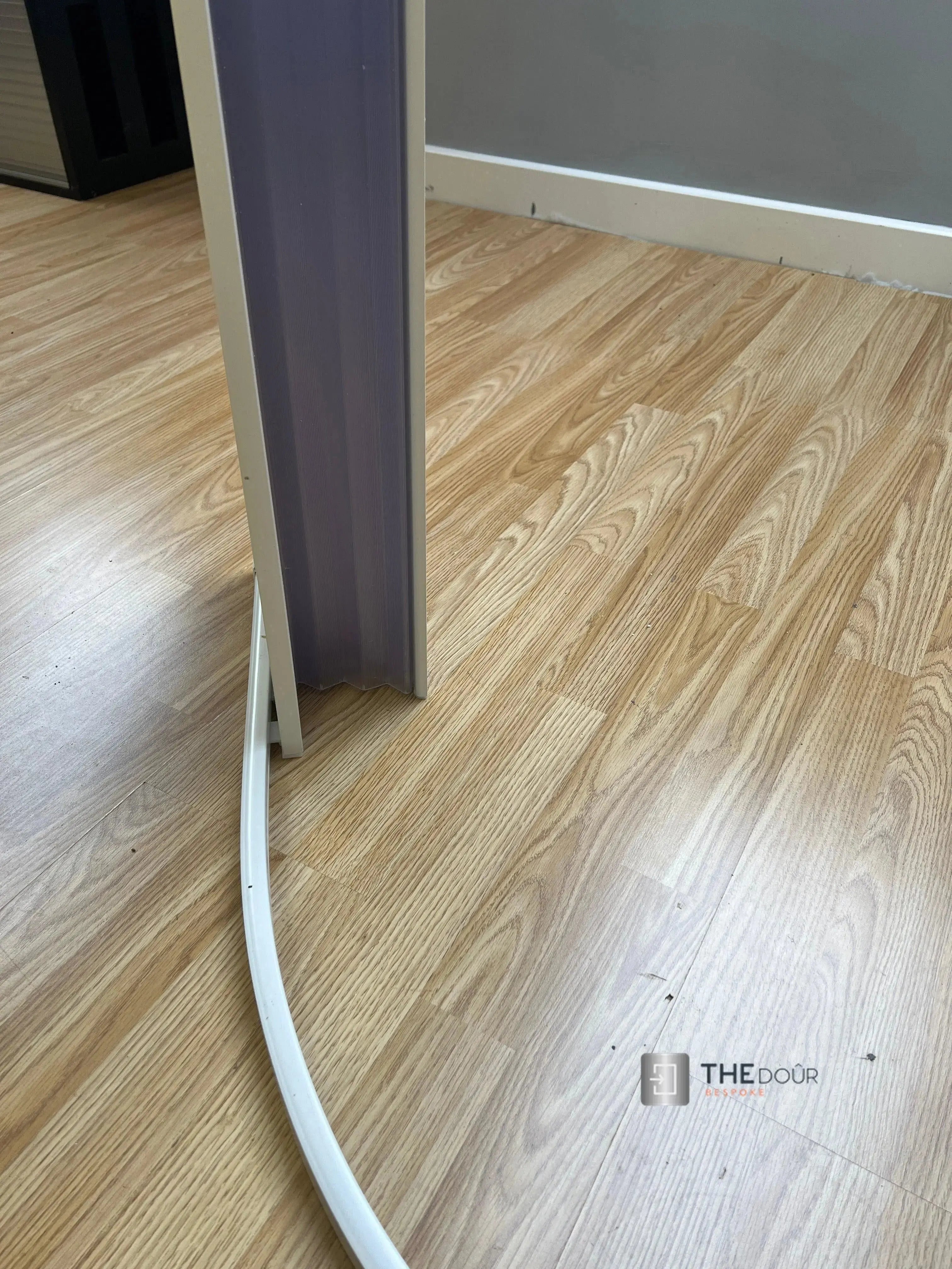 FLEXdoûr PVC Shower Door with Side Opening 1850mm Height x Reducible Width THEdoûr Bespoke