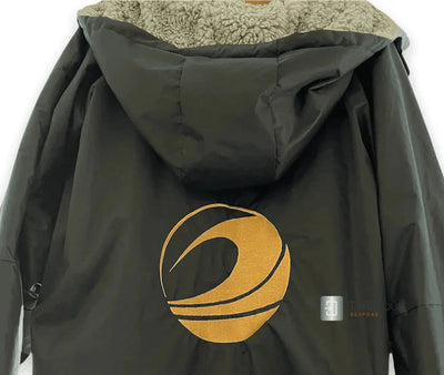 GF Large Dry Beach Changing Robe, Sherpa Fleece Lining - Waterproof, Windproof Oversized Coat - Swimming - Water-sports THEdoûr Bespoke