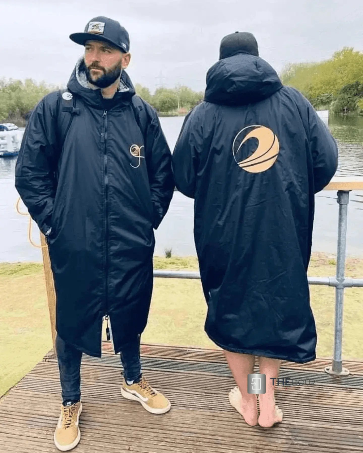 GF Large Dry Beach Changing Robe, Sherpa Fleece Lining - Waterproof, Windproof Oversized Coat - Swimming - Water-sports THEdoûr Bespoke