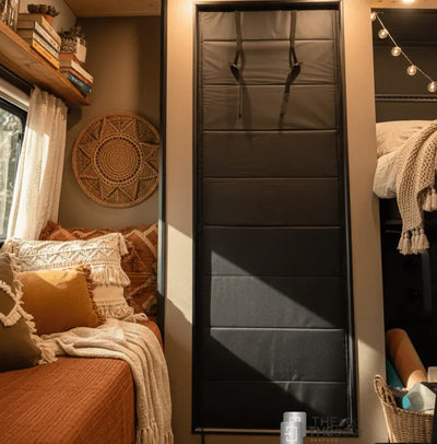 ZIPdoûr Shower Door 4x4 Camper Van / RV - Double Insulated Zip Close in Various Sizes ZIPdoûr