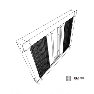WINdoûr DUO Made to Measure Honeycomb Insulation Complete Blackout Blind & or Net up to 2000mm Tall x up to 2000mm Wide THEdoûr Bespoke