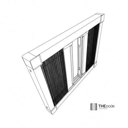 WINdoûr DUO Made to Measure Honeycomb Insulation Complete Blackout Blind & or Net up to 2000mm Tall x up to 2000mm Wide THEdoûr Bespoke
