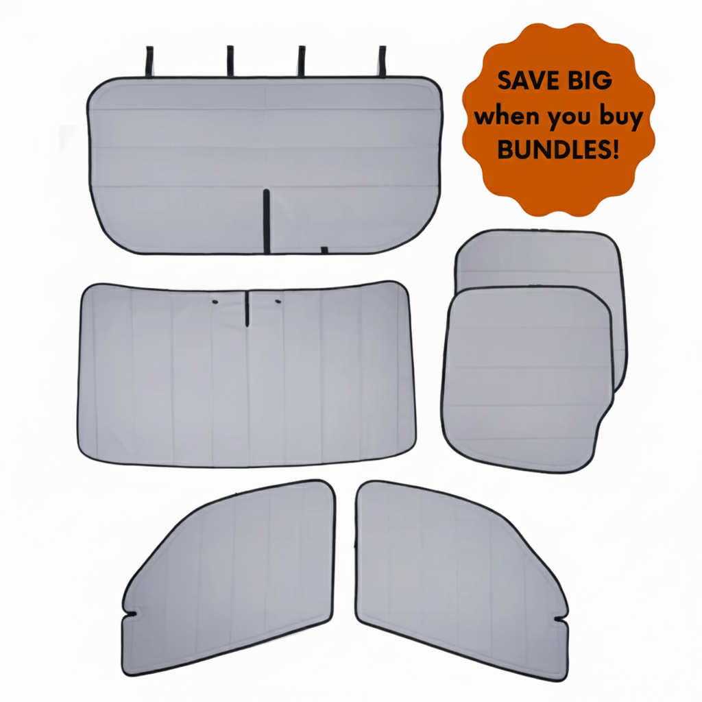 Mercedes Sprinter Window Covers – Models (2019 – Current) | Magnetic Insulated Blackout Privacy Sets - THEdoûr Bespoke