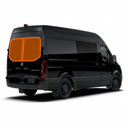 Mercedes Sprinter Window Covers – Models (2019 – Current) | Magnetic Insulated Blackout Privacy Sets - THEdoûr Bespoke