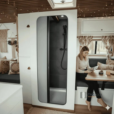 ROLdour Campervan / RV Shower Door PRE MADE 1800mm Tall x 1000mm Self Cut Width THEdoûr Bespoke