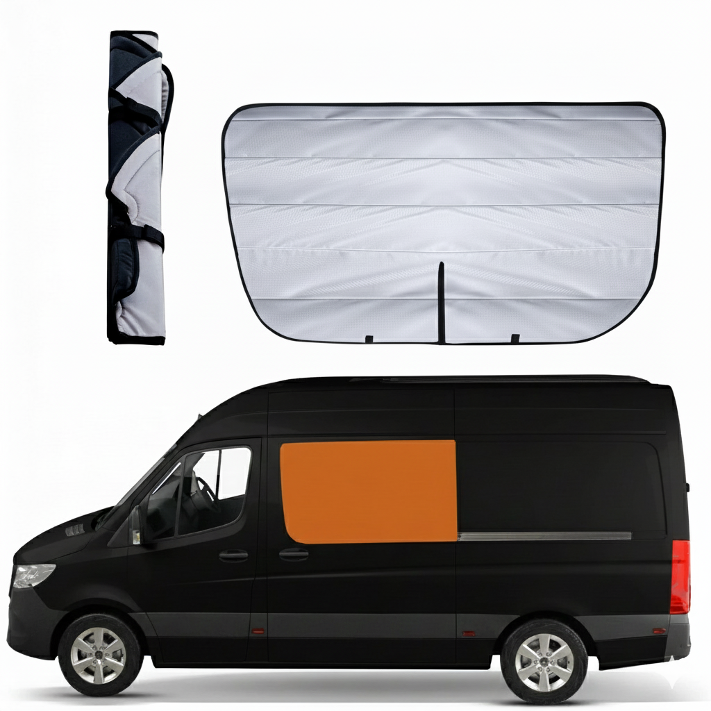 Mercedes Sprinter Window Covers – Models (2019 – Current) | Magnetic Insulated Blackout Privacy Sets - THEdoûr Bespoke