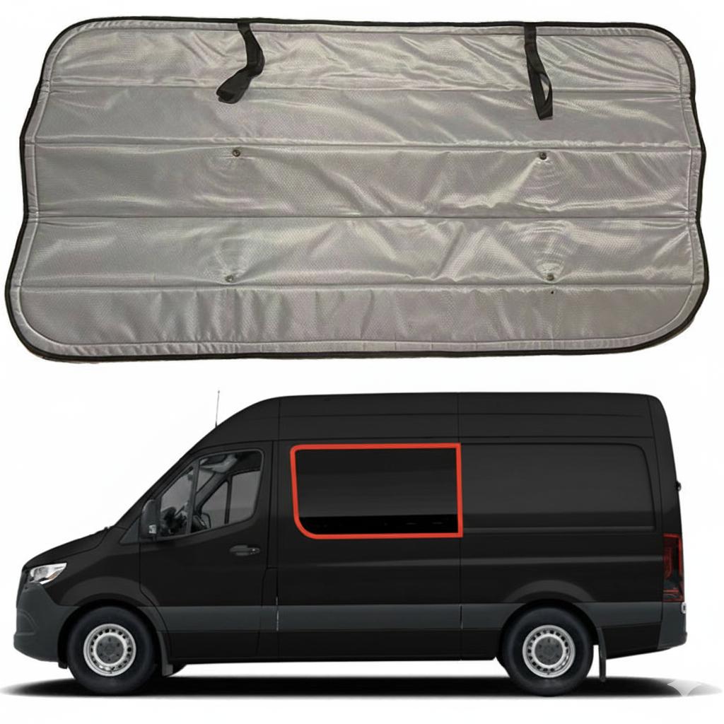 Mercedes Sprinter Window Covers – Models (2019 – Current) | Magnetic Insulated Blackout Privacy Sets - THEdoûr Bespoke