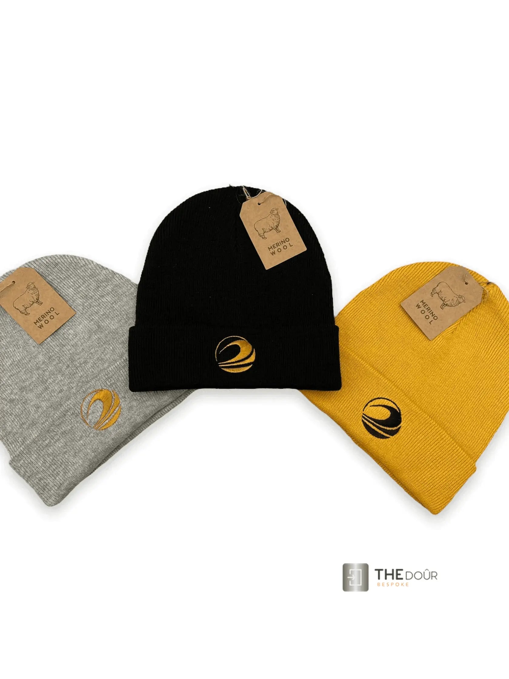 Golden Fleece Wave Marino Wool Beanies THEdoûr Bespoke