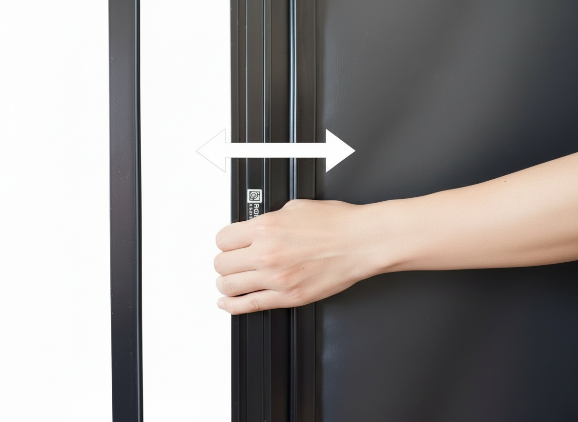 ROLdour Dark Grey Retractable Waterproof Campervan, RV Shower door kit Tambour Alternative - THEdoûr Bespoke