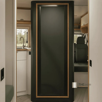 ROLdour Noir Campervan / RV Shower Door Custom Made to Measure From 1500mm up to 2000mm Tall THEdoûr Bespoke