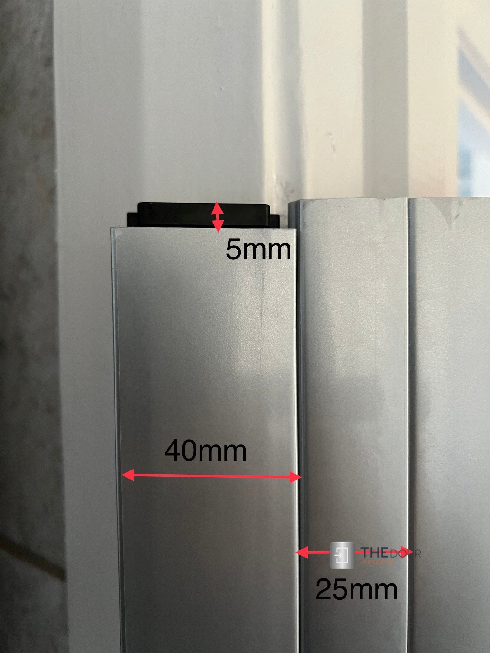 TAMdoûr Tambour Door Kit Cut 2000mm x 800mm with Flexible Track (to make the desired shape to suit your shower cubicle)