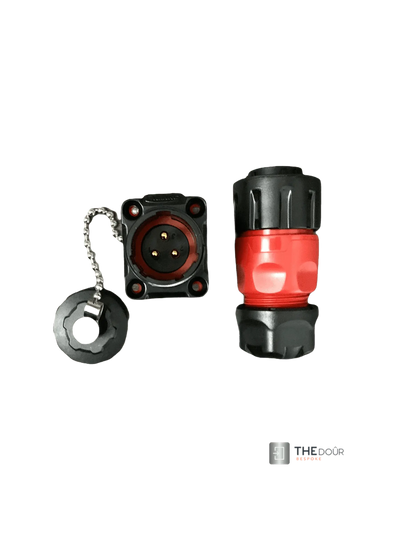 IP67 COMPACT Surface Mounted 240v Electric Hookup Red & Black THEdoûr Bespoke