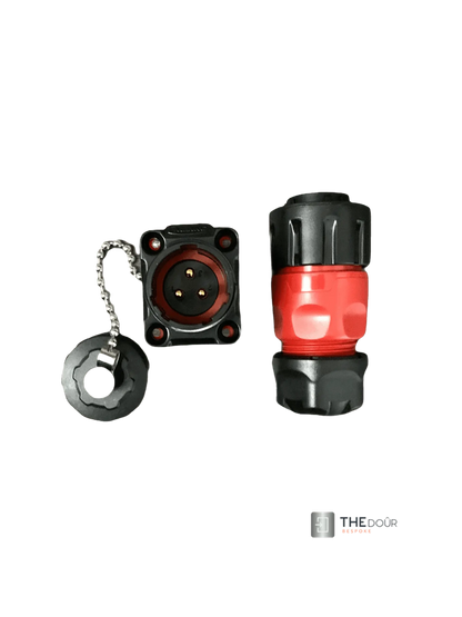 IP67 COMPACT Surface Mounted 240v Electric Hookup Red & Black THEdoûr Bespoke