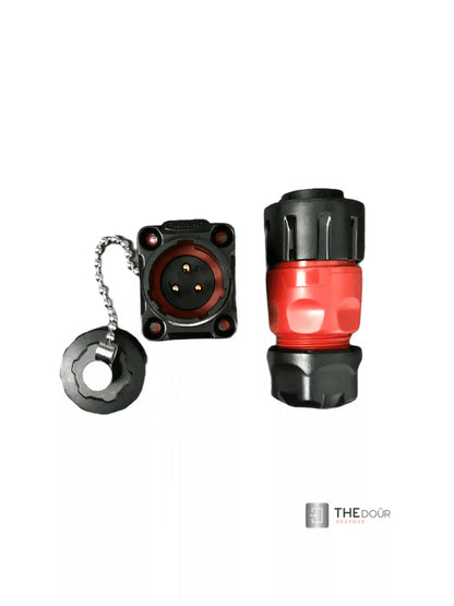 IP67 COMPACT Surface Mounted 240v Electric Hookup Red & Black THEdoûr Bespoke