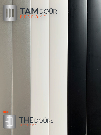 TAMdoûr Tambour Door Kit Cut 2000mm x 800mm with Flexible Track (to make the desired shape to suit your shower cubicle)