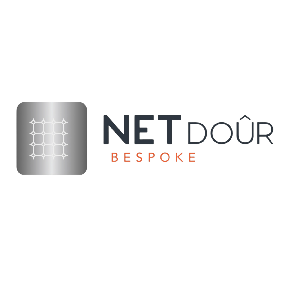 a logo on a black background