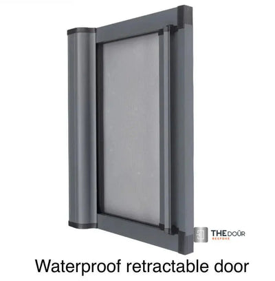 ROLdour Small Custom Made, Space Saving Horizontal or Vertical Sliding Door / Screen, Waterproof, Blackout in Lightweight Aluminium Frame THEdoûr Bespoke