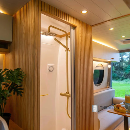 ROLdour Campervan / RV Shower Door Custom Made to Measure From 1500mm up to 2000mm Tall THEdoûr Bespoke
