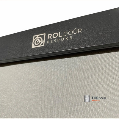 ROLdour Single Retractable door kit - Gloss Black frame-TAMdour-Dark grey,door,Drak grey,retractable dark grey door,ROLdour,shower,shower door