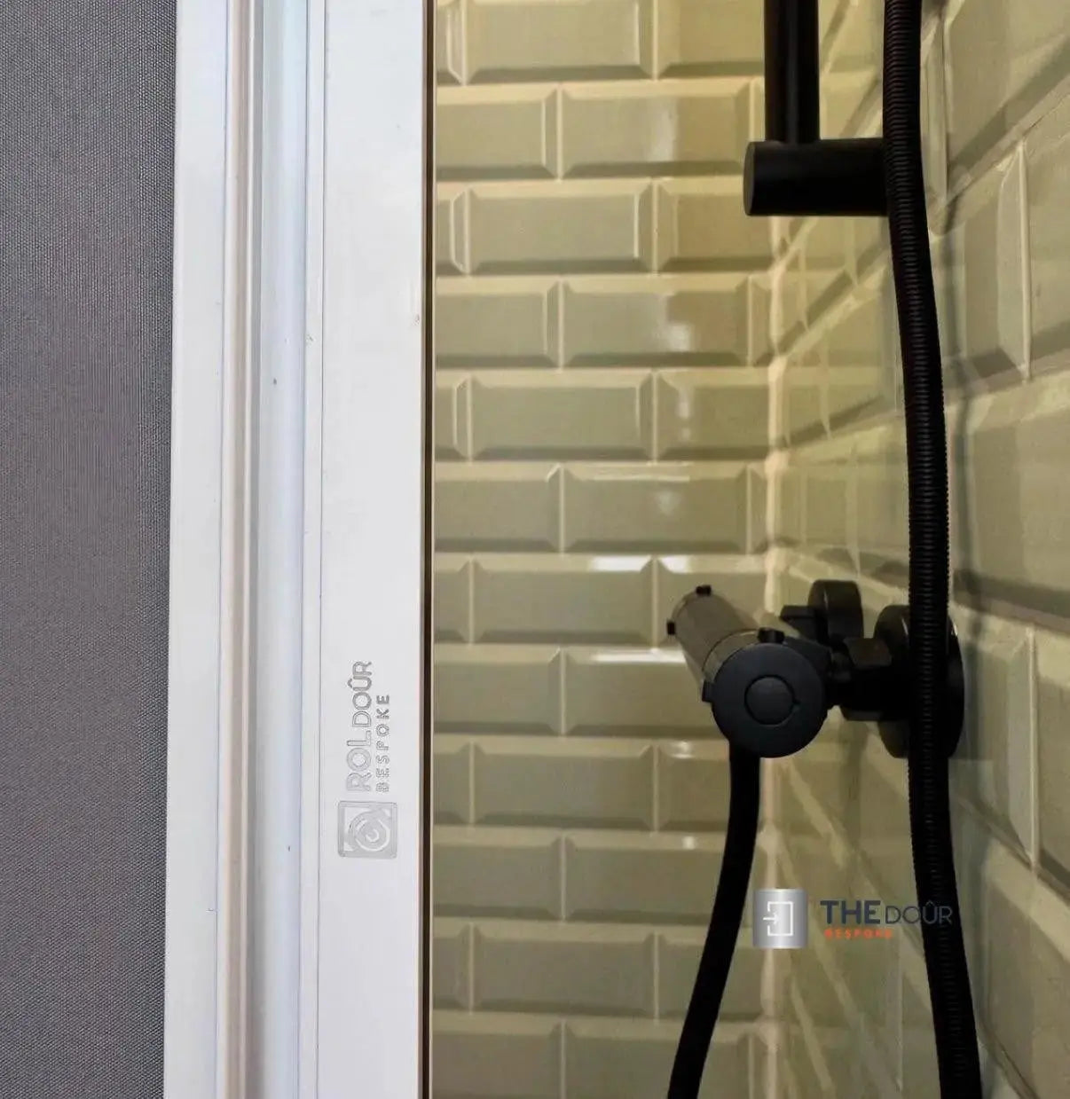 ROLdour Campervan / RV Shower Door Custom Made to Measure From 1500mm up to 2000mm Tall THEdoûr Bespoke