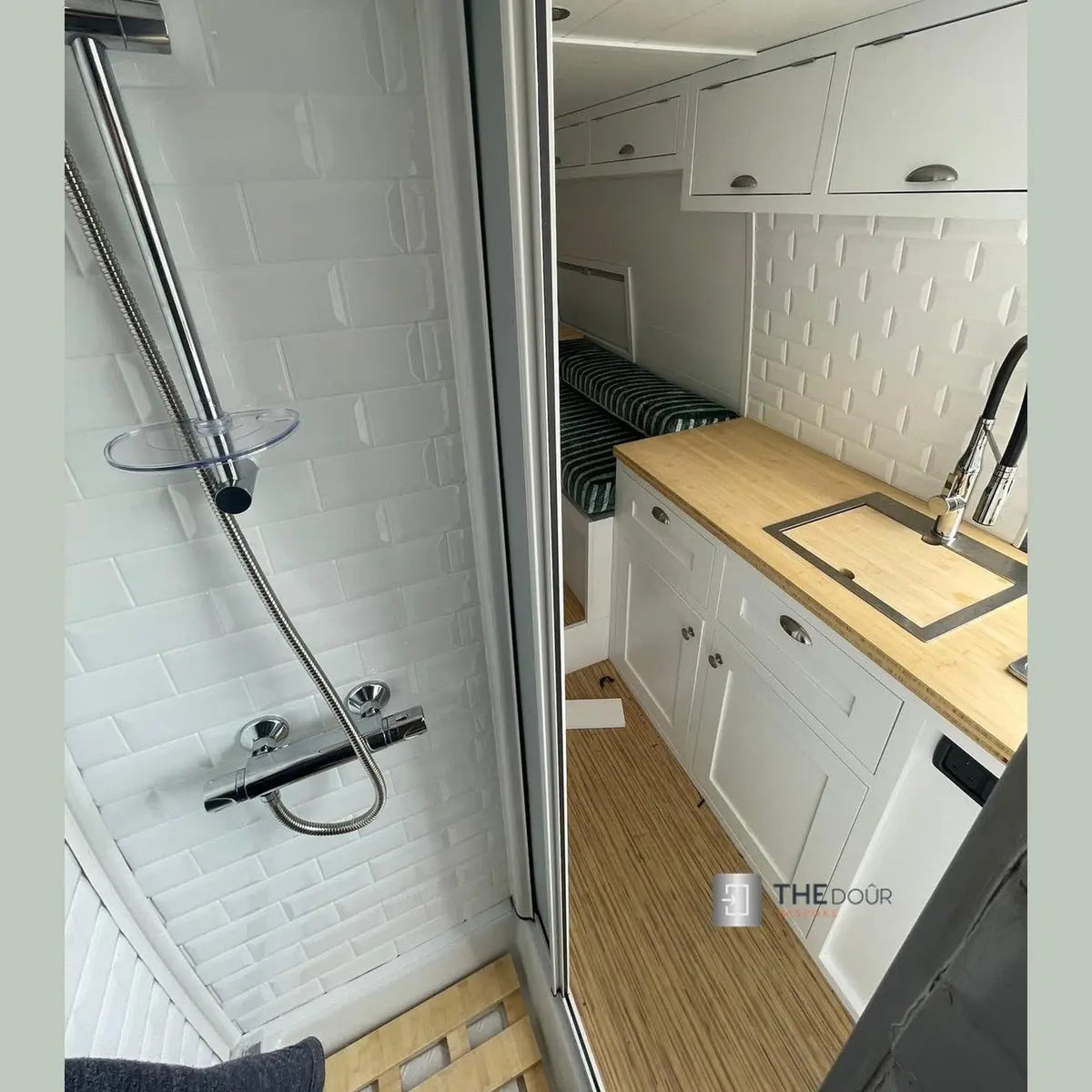 ROLdour Campervan / RV Shower Door PRE MADE 1700mm Tall x 1000mm Self Cut Width THEdoûr Bespoke