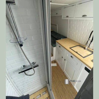 ROLdour Campervan / RV Shower Door PRE MADE 1700mm Tall x 1000mm Self Cut Width THEdoûr Bespoke