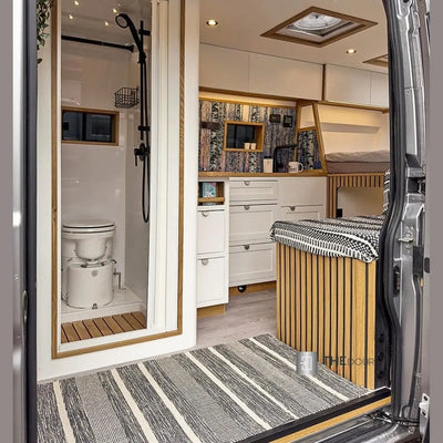 ROLdour Campervan / RV Shower Door PRE MADE 1700mm Tall x 1000mm Self Cut Width THEdoûr Bespoke