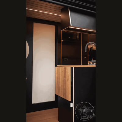 ROLdour Campervan / RV Shower Door PRE MADE 1700mm Tall x 1000mm Self Cut Width THEdoûr Bespoke