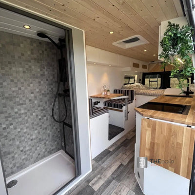 ROLdour Campervan / RV Shower Door PRE MADE 1700mm Tall x 1000mm Self Cut Width THEdoûr Bespoke