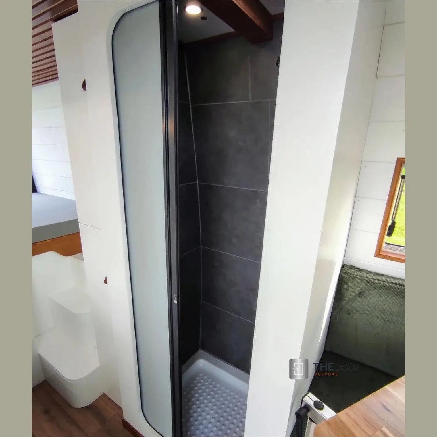 ROLdour Campervan / RV Shower Door PRE MADE 1750mm Tall x 1000mm Self Cut Width THEdoûr Bespoke