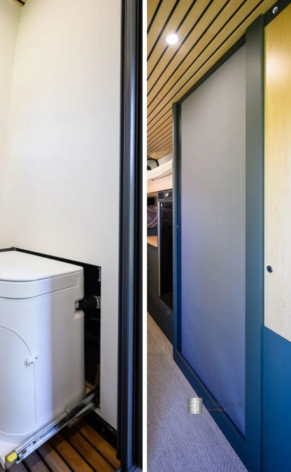 ROLdour Campervan / RV Shower Door PRE MADE 1750mm Tall x 1000mm Self Cut Width THEdoûr Bespoke
