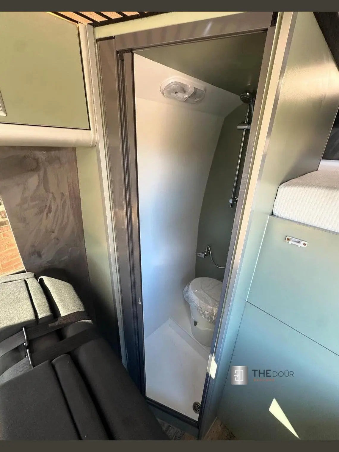 ROLdour Campervan / RV Shower Door PRE MADE 1750mm Tall x 1000mm Self Cut Width THEdoûr Bespoke