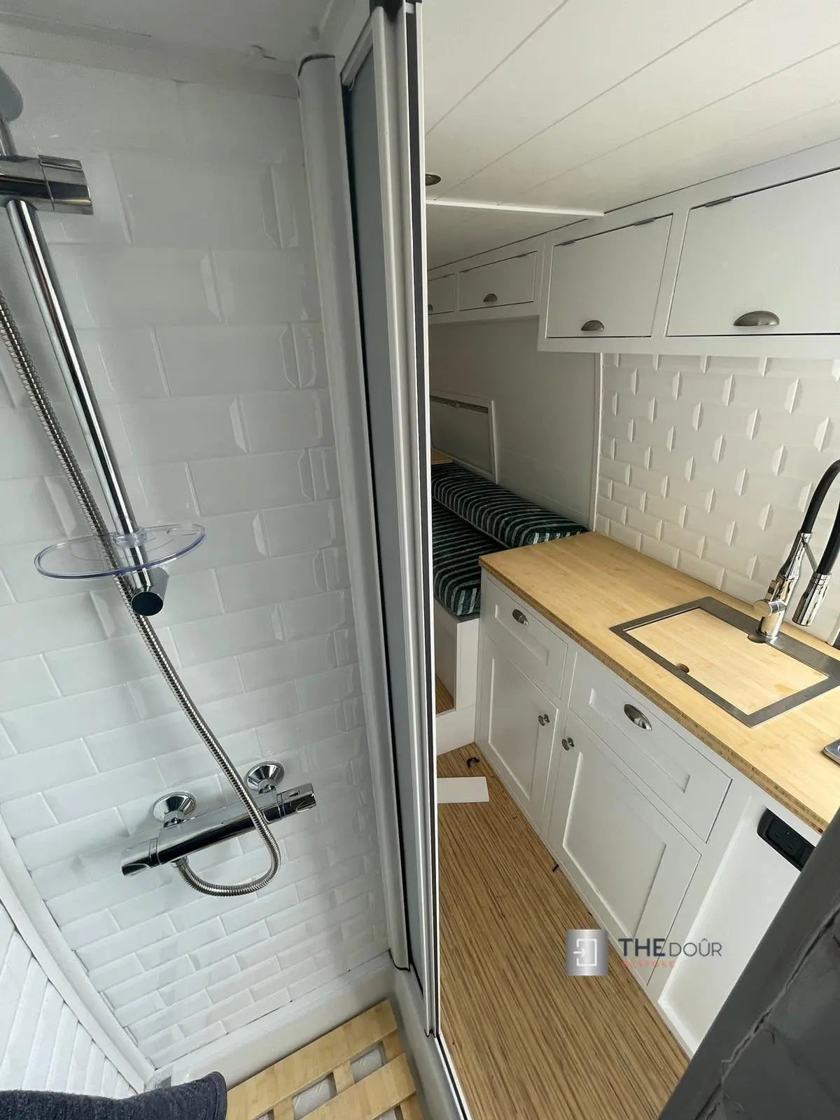 ROLdour Campervan / RV Shower Door PRE MADE 1750mm Tall x 1000mm Self Cut Width THEdoûr Bespoke