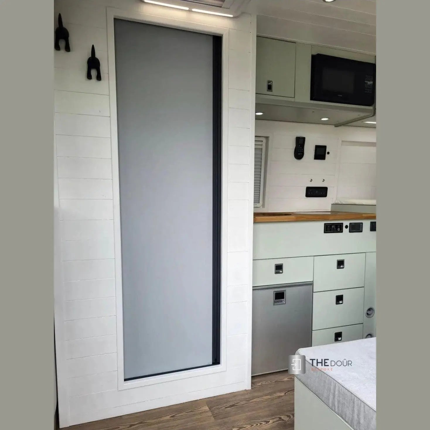 ROLdour Campervan / RV Shower Door PRE MADE 1750mm Tall x 1000mm Self Cut Width THEdoûr Bespoke