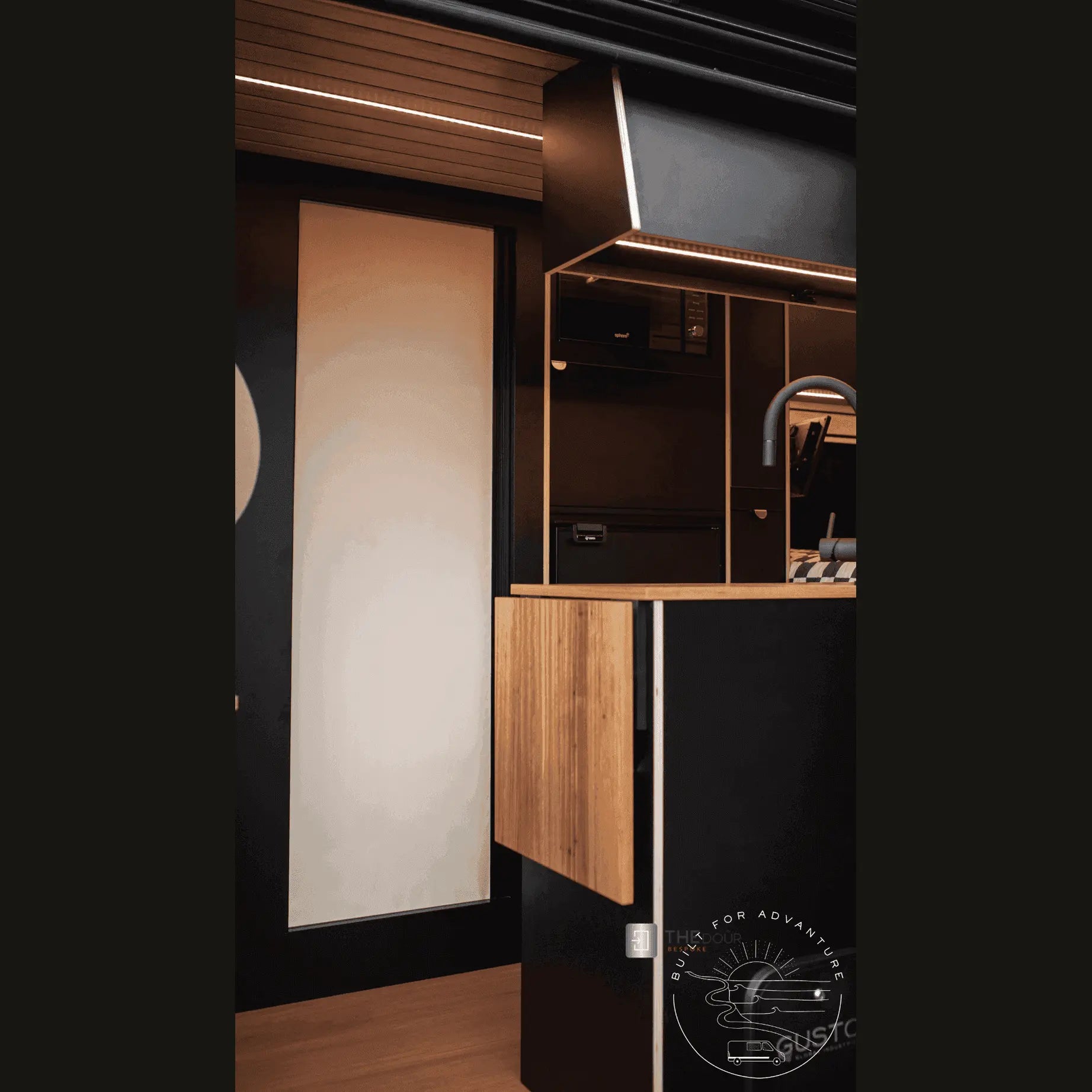 ROLdour Campervan / RV Shower Door PRE MADE 1750mm Tall x 1000mm Self Cut Width THEdoûr Bespoke