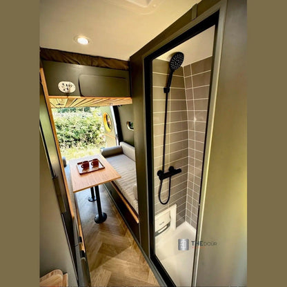 ROLdour Campervan / RV Shower Door PRE MADE 1750mm Tall x 1000mm Self Cut Width THEdoûr Bespoke
