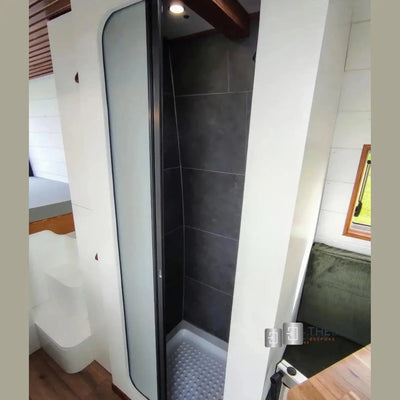 ROLdour Wohnmobil / Wohnwagen Dusch Tür FERTIG 1800mm hoch x 1000mm selbst geschnittene Breite THEdoûr Maßanfertigung