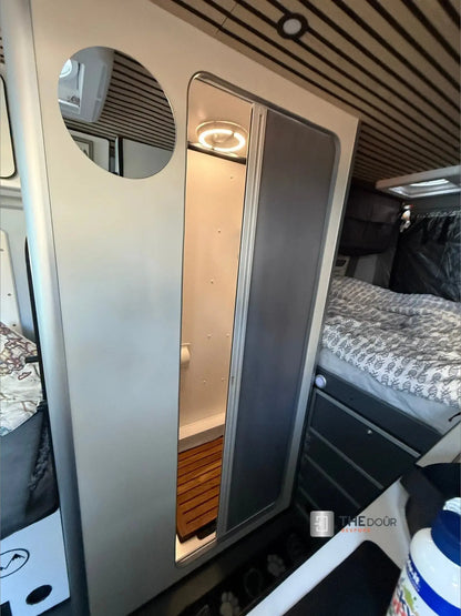 ROLdour Campervan / RV Shower Door PRE MADE 1800mm Tall x 1000mm Self Cut Width THEdoûr Bespoke
