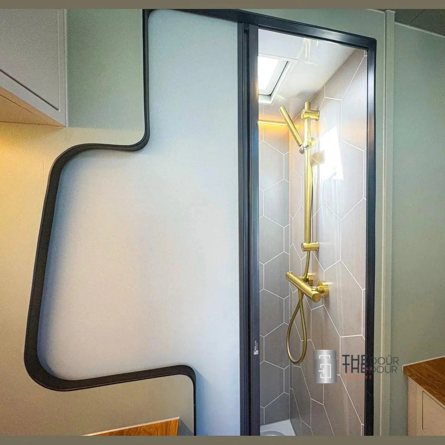 ROLdour Campervan / RV Shower Door PRE MADE 1800mm Tall x 1000mm Self Cut Width THEdoûr Bespoke