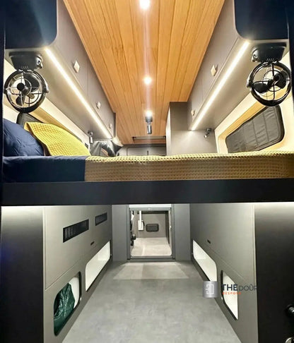 ROLdour Small Custom Made, Space Saving Horizontal or Vertical Sliding Door / Screen, Waterproof, Blackout in Lightweight Aluminium Frame THEdoûr Bespoke