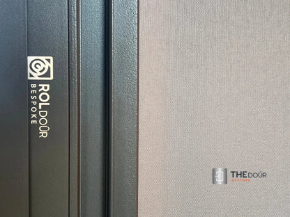 ROLdour Small Custom Made, Space Saving Horizontal or Vertical Sliding Door / Screen, Waterproof, Blackout in Lightweight Aluminium Frame THEdoûr Bespoke