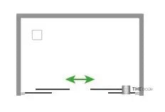 SAFEdour (ZERO Glass) Double Sliding Shower Door for Homes, Public Spaces, Campervans & Motorhomes THEdoûr Bespoke