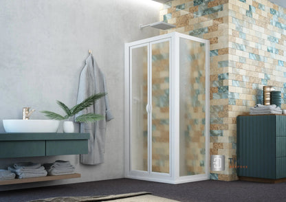 SAFEdour (ZERO Glass) Saloon Opening Safe Shower Door for Homes, Public Spaces, Campervans & Motorhomes THEdoûr Bespoke