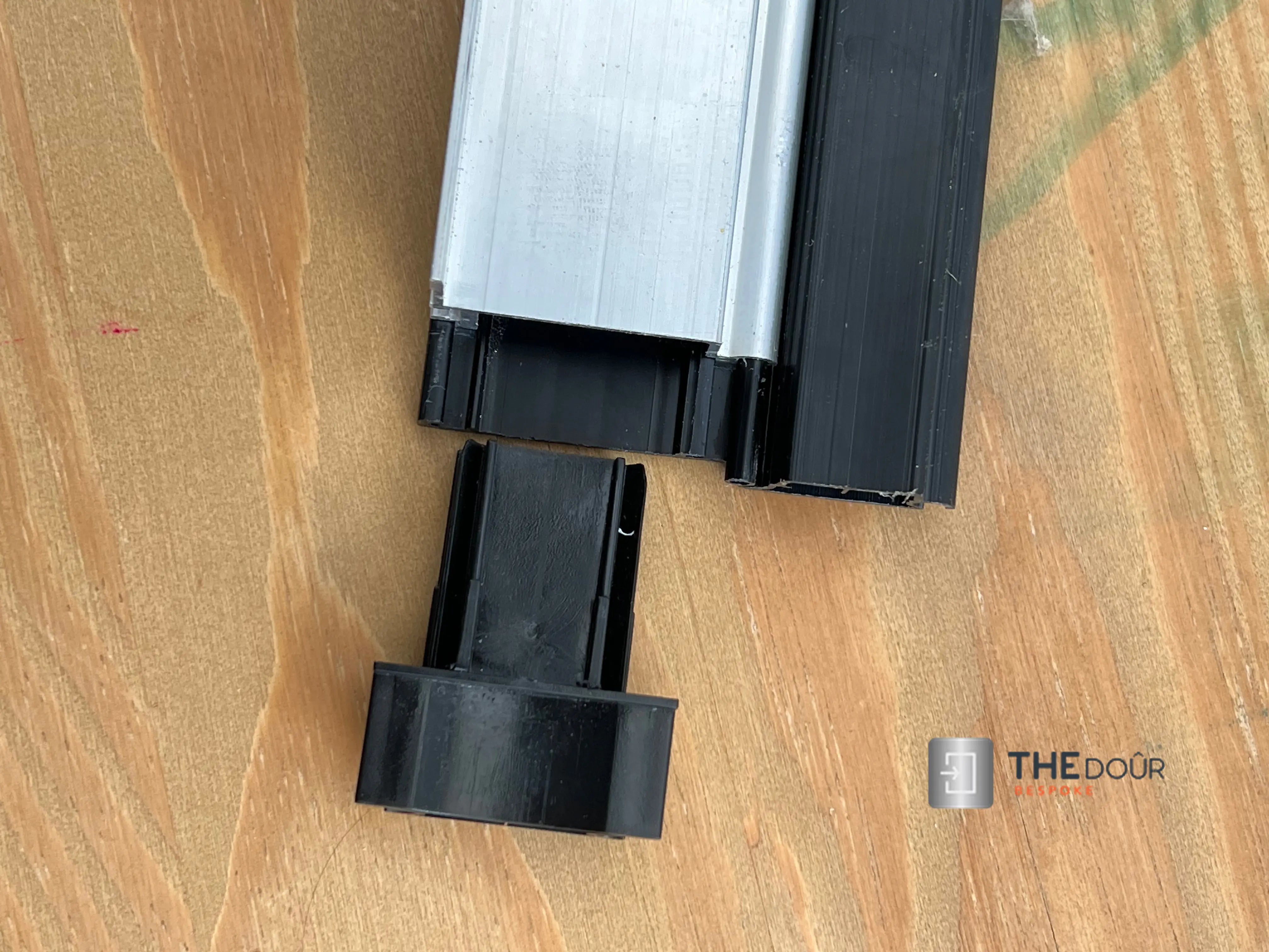 TAMdoûr Tambour Door Kit Cut 1850mm x 700mm with Flex Track for Straight Slide with 90 degree turn or Curved Close Finish THEdoûr Bespoke