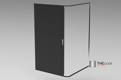 TAMdoûr Tambour Door Kit Cut 1850mm x 700mm with Flex Track for Straight Slide with 90 degree turn or Curved Close Finish THEdoûr Bespoke