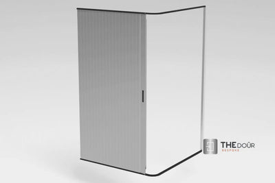 TAMdoûr Tambour Door Kit Cut 1850mm x 700mm with Flex Track for Straight Slide with 90 degree turn or Curved Close Finish THEdoûr Bespoke