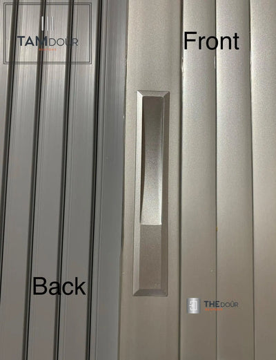 TAMdoûr Tambour Door Kit Cut 1850mm x 700mm with Flex Track for Straight Slide with 90 degree turn or Curved Close Finish THEdoûr Bespoke