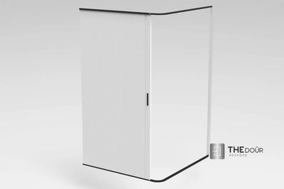 TAMdoûr Tambour Door Kit Cut 1850mm x 700mm with Flex Track for Straight Slide with 90 degree turn or Curved Close Finish THEdoûr Bespoke