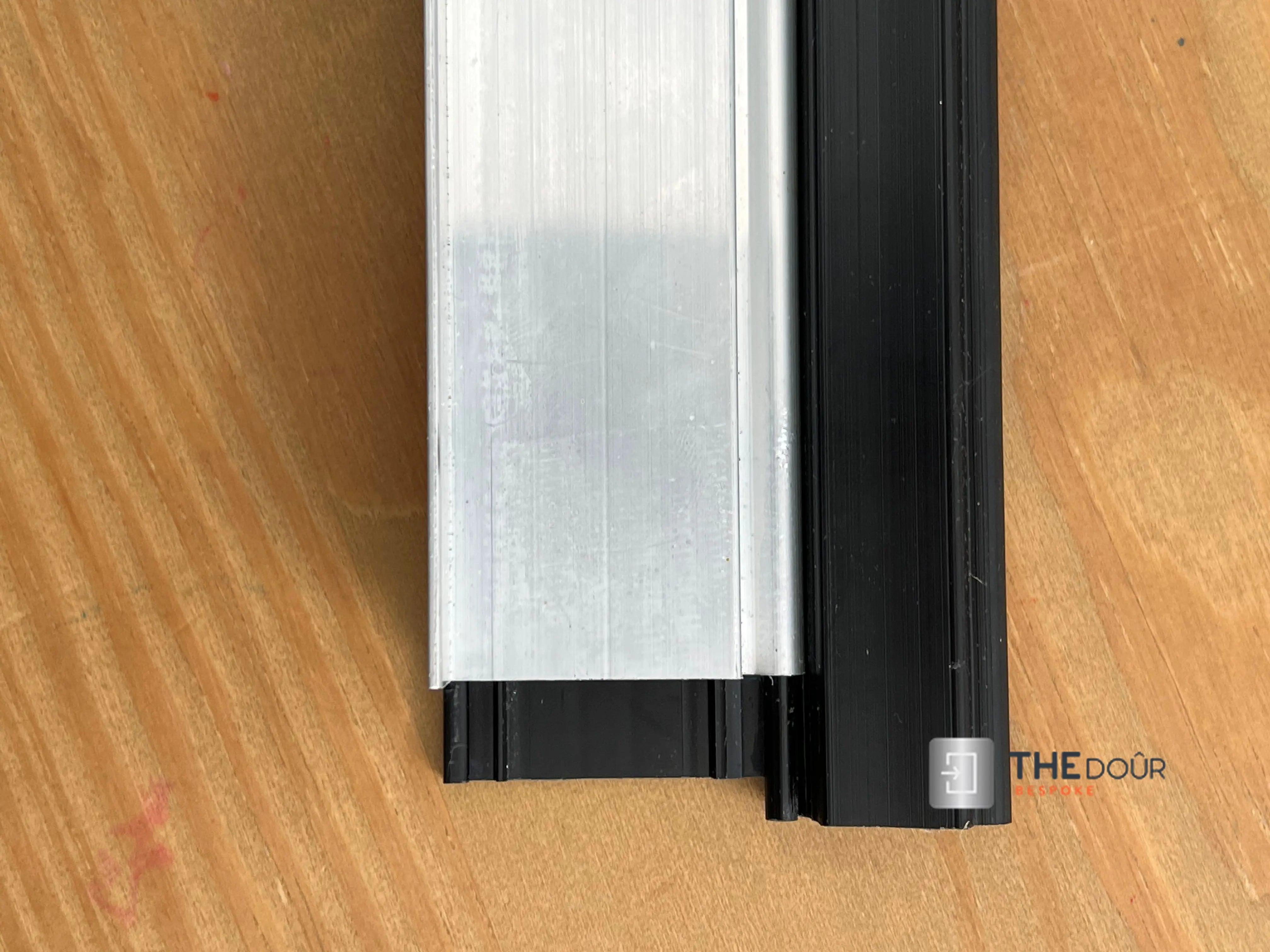 TAMdoûr Tambour Door Kit Cut 1850mm x 700mm with Flex Track for Straight Slide with 90 degree turn or Curved Close Finish THEdoûr Bespoke