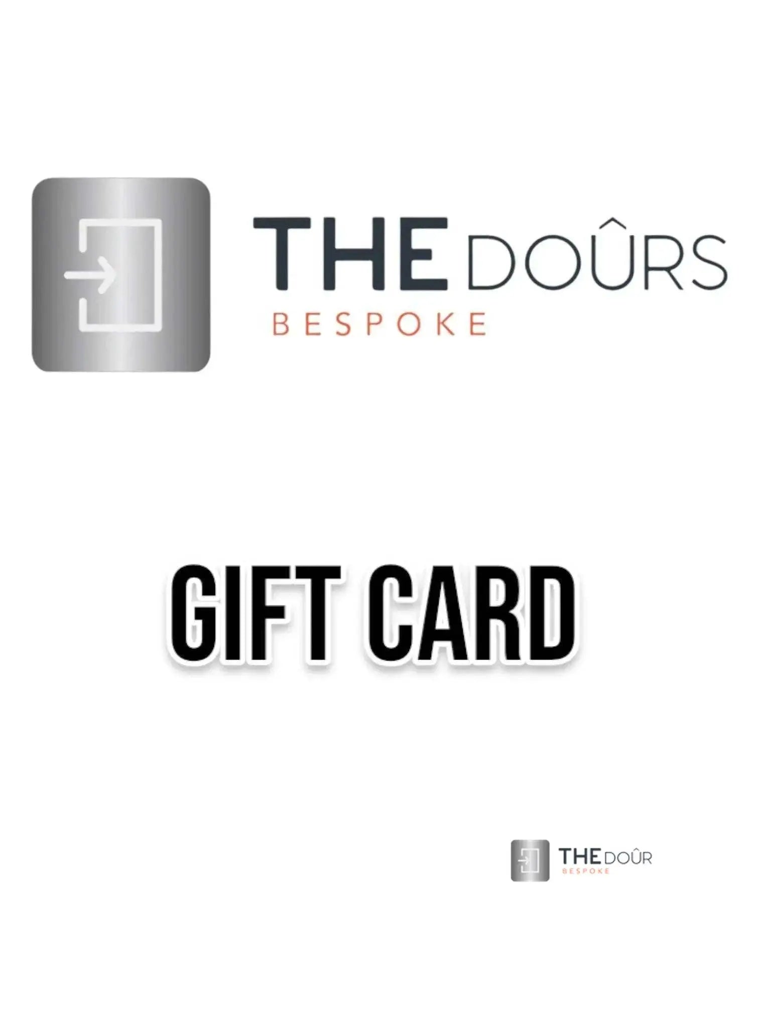THEdoûr Gift Card Options THEdoûr Bespoke